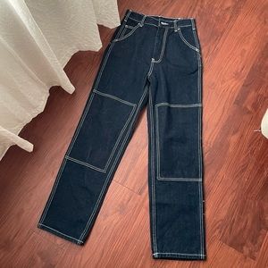Brandy Melville John Galt Ariana Dark Wash Painter Pants